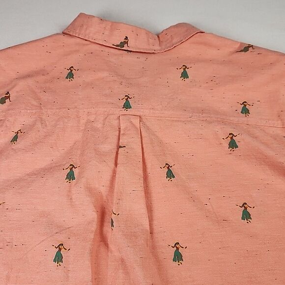 Rip Curl Mens XXL Shirt Short Sleeve Hula Girl Classic Fit Casual Button Down - Picture 9 of 9
